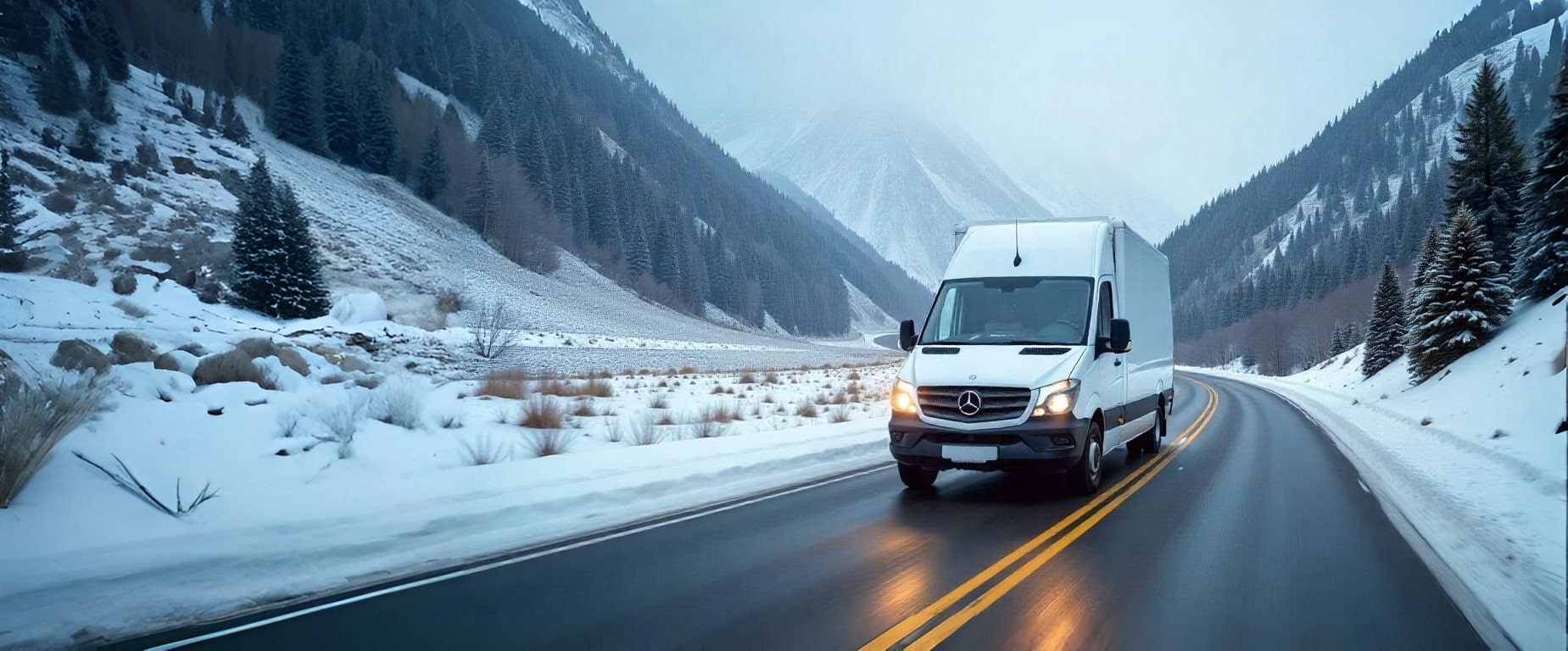 ReeferBell refrigerated van on the road